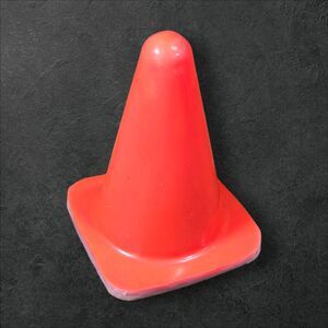 Orange Safety Cone 4 inch Small Desk Office Decor Caution Cute Hazard RARE Toy